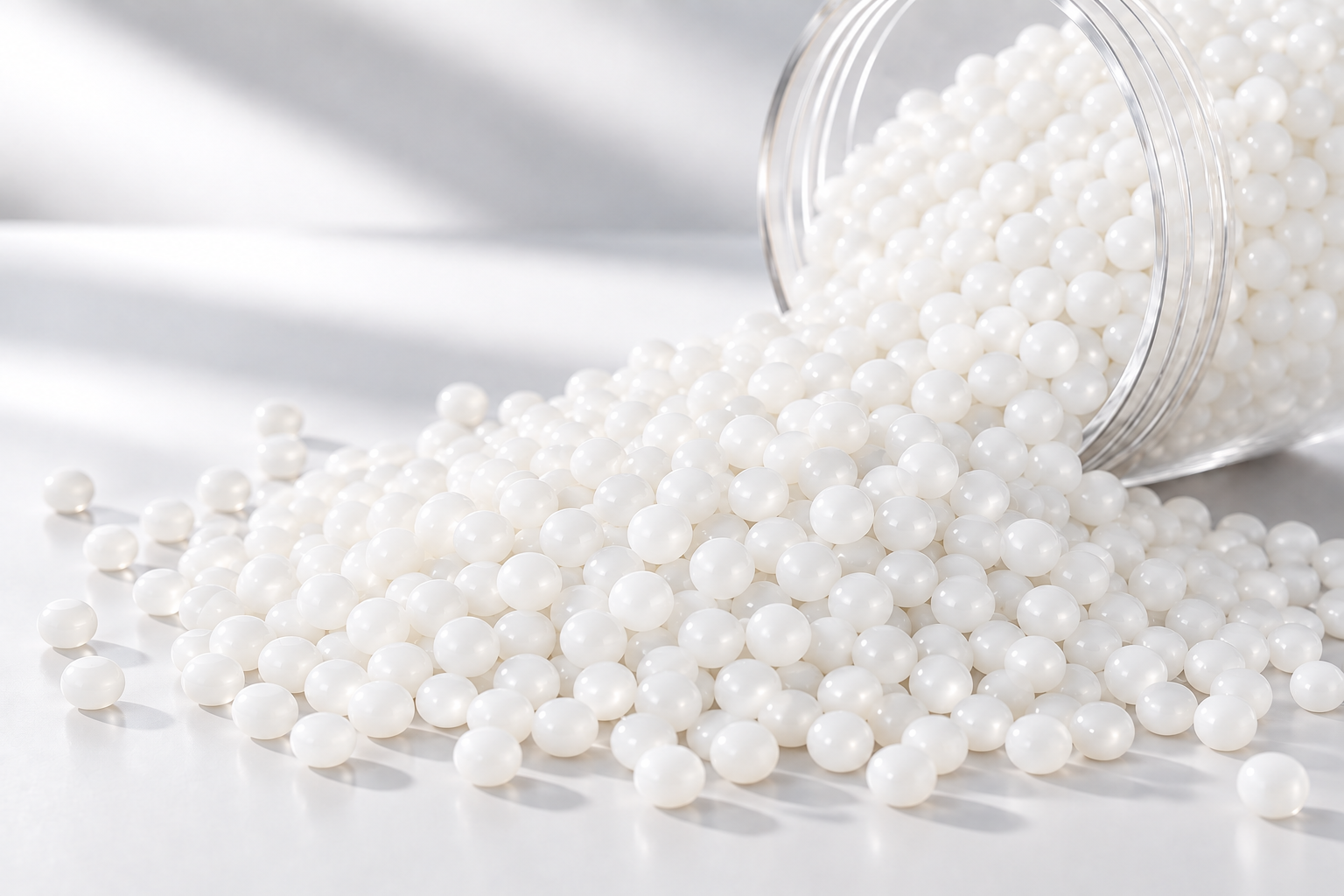 Beige Solid Pellets